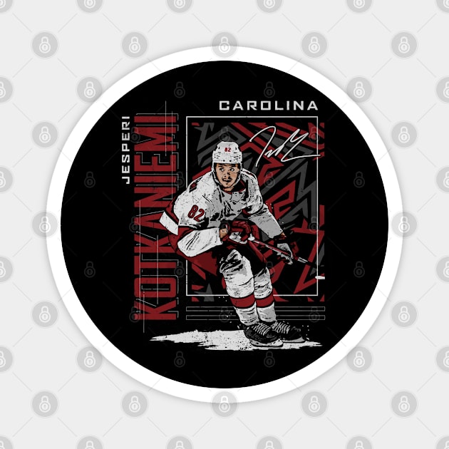 Jesperi Kotkaniemi Carolina Sports Card Magnet by lavonneroberson